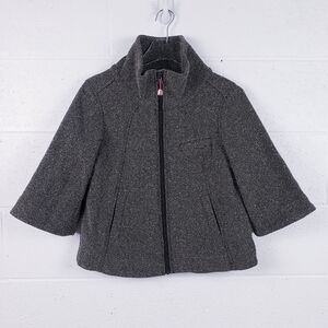 Lululemon Go Swing Jacket Full Zip High Collar Tweed‎ Brown Women's Size 6